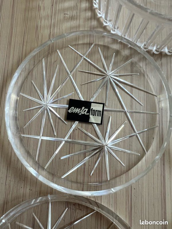 Lot De Dessous De Verre EMSA Rétro – Design Vintage Pour Verres – État Correct