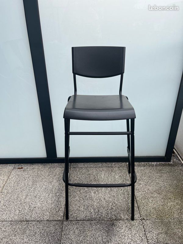 Tabouret Chaise noir (image 2)