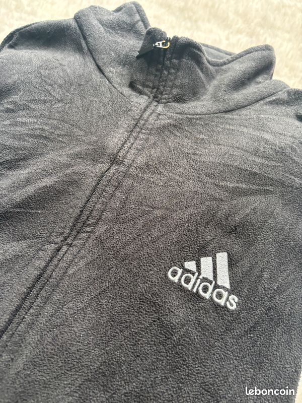 Polaire vintage homme - Adidas – Noir – XL – Très bon état (image 5)