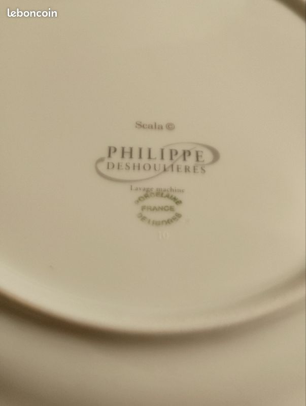 Très jolie lot de 12 assiettes plate en porcelaine de limoges (image 6)
