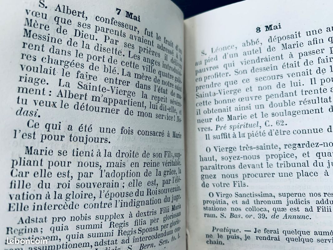 Livre religieux catholique de 1866 l’année de Marie (image 10)