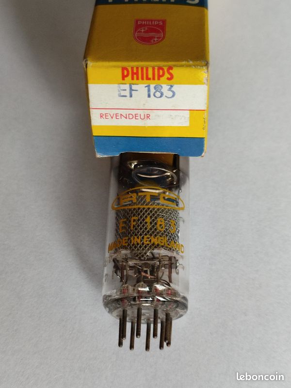 Tube électronique RCA EF183 (6EH7) NOS NIB - Neuf Dans Boîte D'origine - Vintage USA