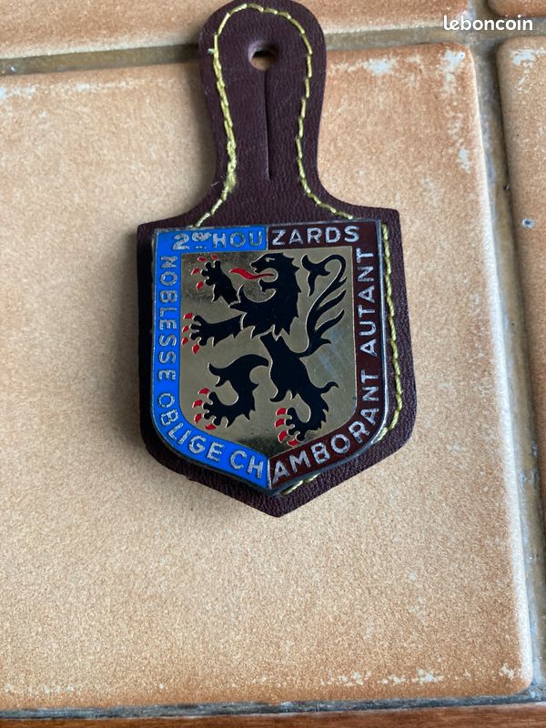 Pucelle insigne 2 eme regiment hussards..houzards.. (image 1)
