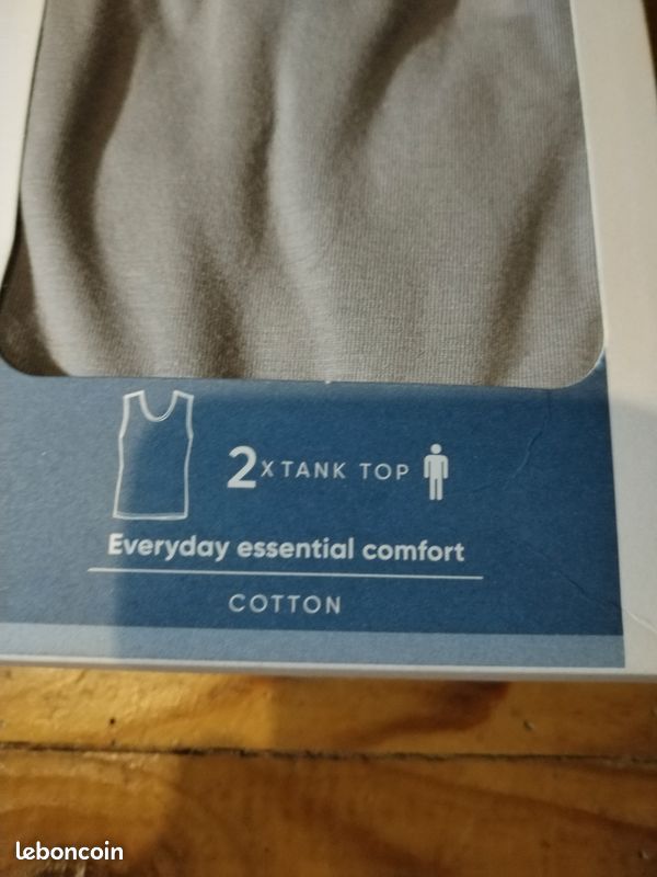 Lot de 2 débardeurs sloggi homme taille s (image 2)