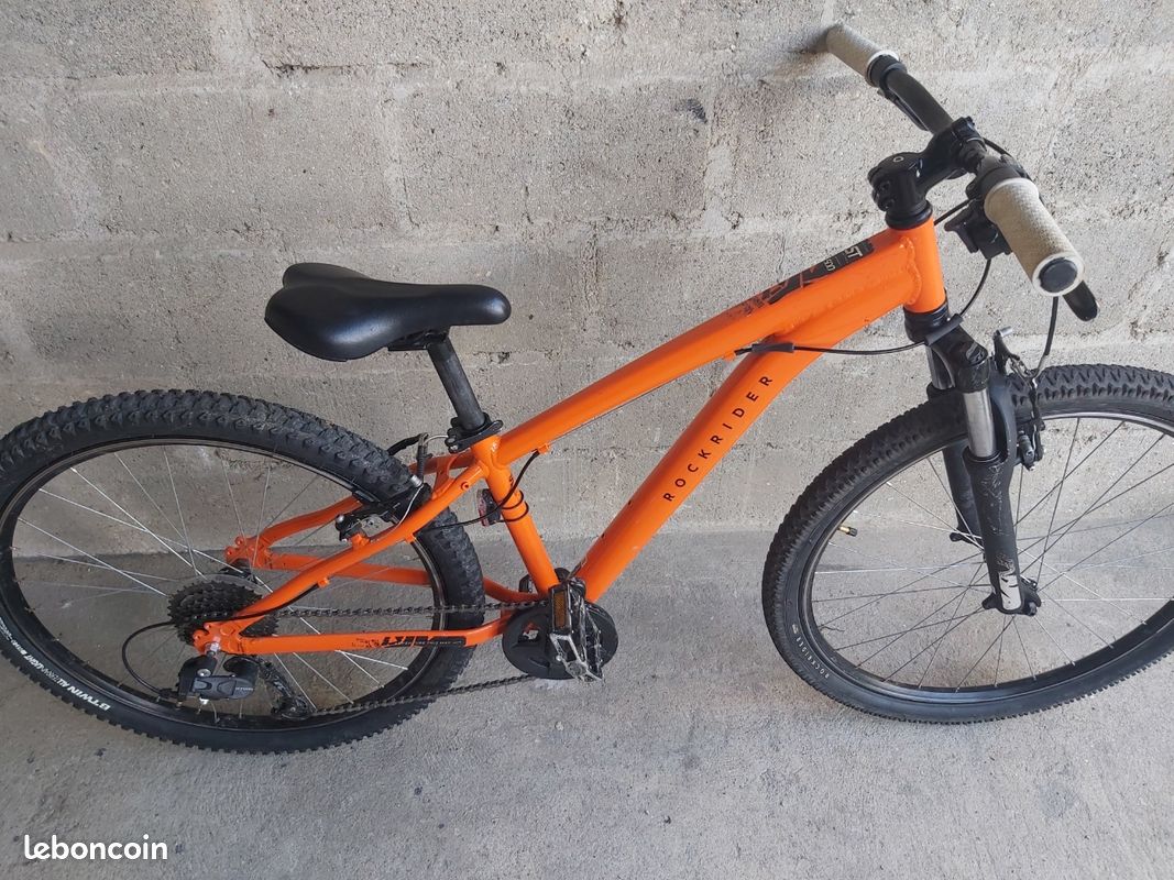 Vélo Btwin Rockrider St 100 Orange Rockrider St VÃ©lo 24 Pouces