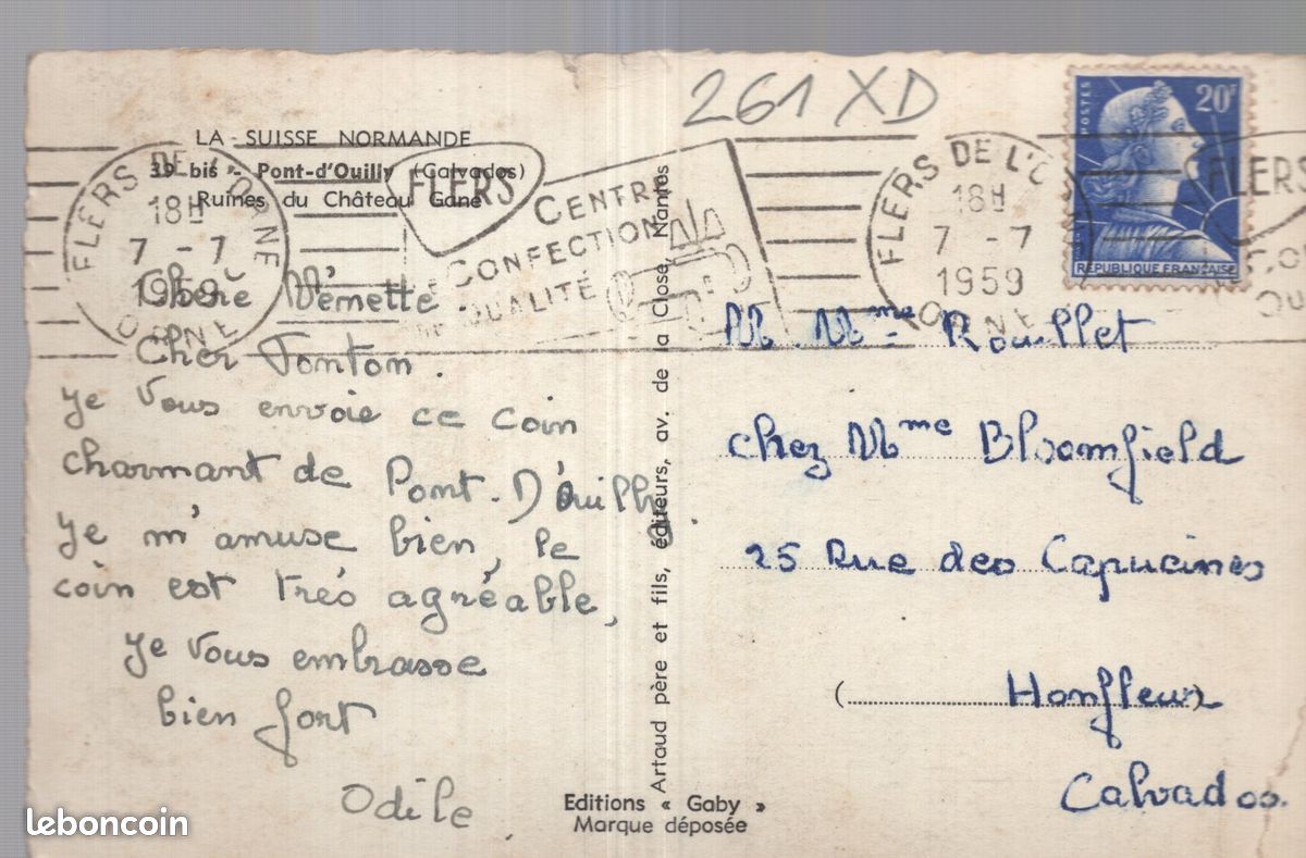 214P104 - Département du CALVADOS - LOT de CARTES POSTALES ANCIENNES CPA de PONT D'OUILLY (réf.214 P 104) (image 4)