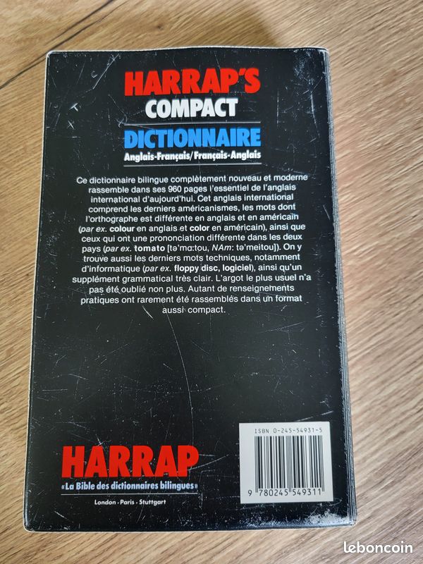 Dictionnaire Harrap's compact Français/Anglais (image 5)