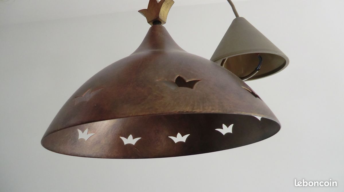 Luminaire metal style industriel TBE (image 2)