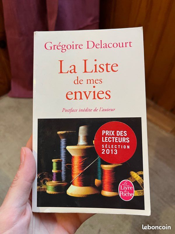 Grégoire Delacourt, La liste de mes envies (image 1)
