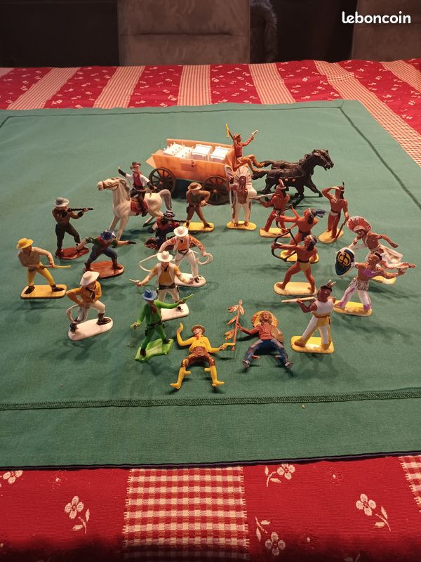 LOT INDIENS COW-BOYS tipi starlux cyrnos guilbert jim EUR 8,90 - FR