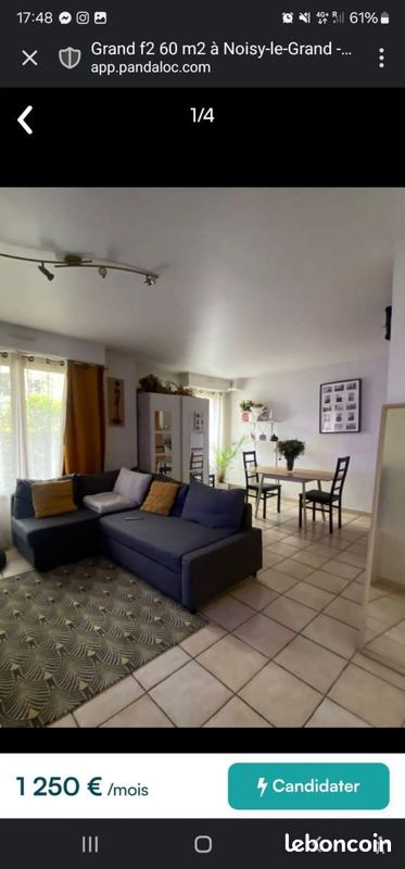 Appartement 2 pièces 60 m² · à Noisy-le-Grand · 60 m² · 1 150 €/mois