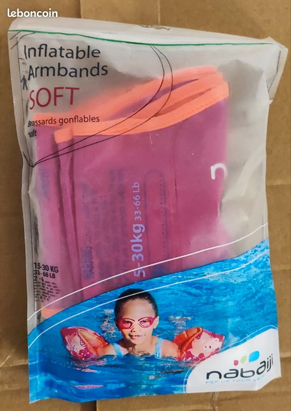 Brassards soft Decathlon 15-30kg rose violet (image 2)