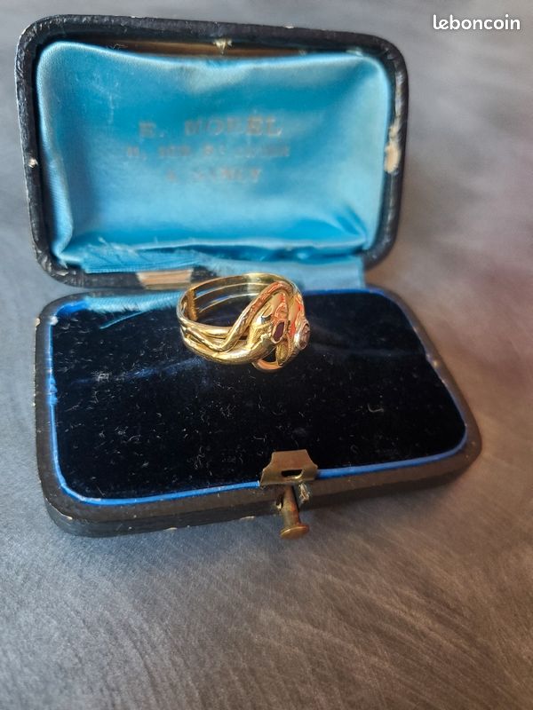 Bague ancienne serpents or jaune (image 6)