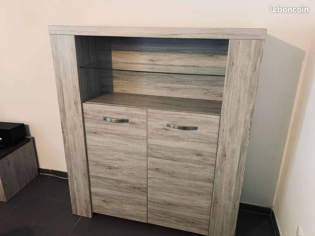 Armoire Vitrine a LED "Malone" (image 4)