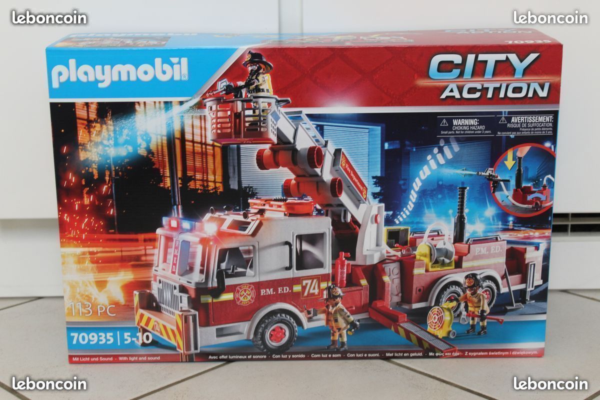 Playmobil Pompiers – Neuf, Emballage D'origine, Univers Pompier Playmobil