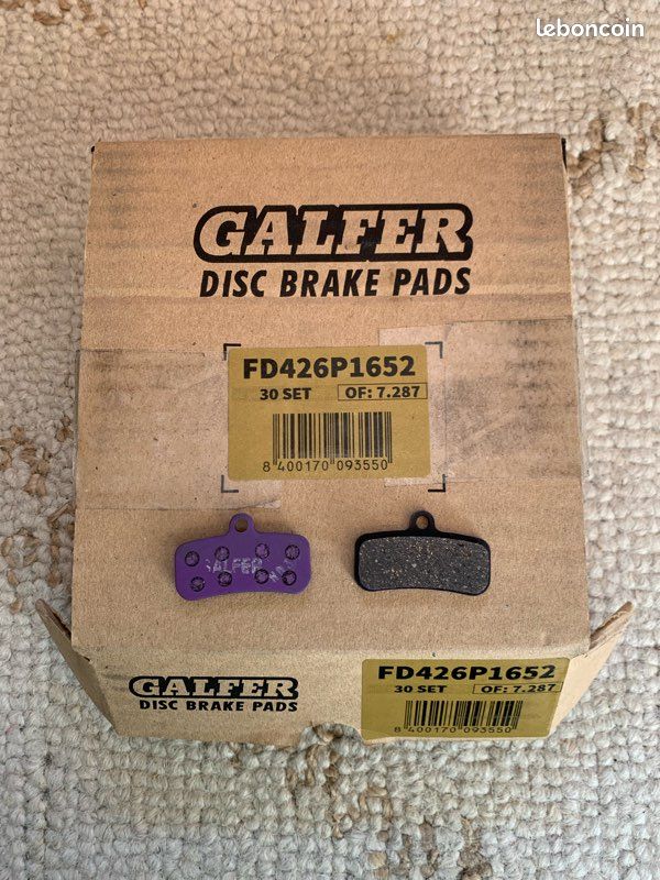 GALFER Plaquettes De Frein E-Bike Shimano Saint 810 Zee - G1652 Violet - Freinage Puissant