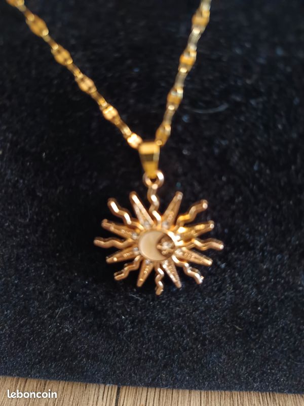 Pendentif chaine le soleil (image 2)