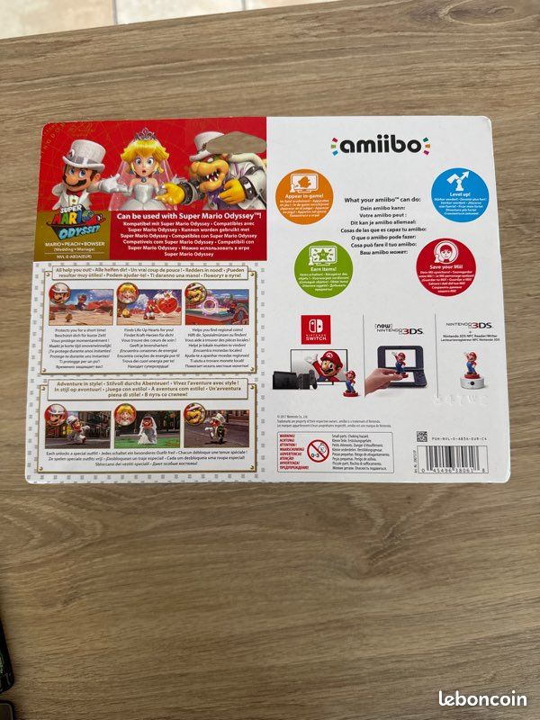 Pack Amiibo Mariage Super Mario Odyssey - Mario, Peach, Bowser - Nintendo - Occasion