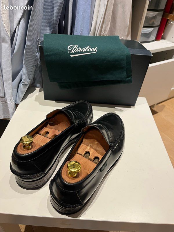 Paraboot mocassins Columbia noirs T43 (image 3)