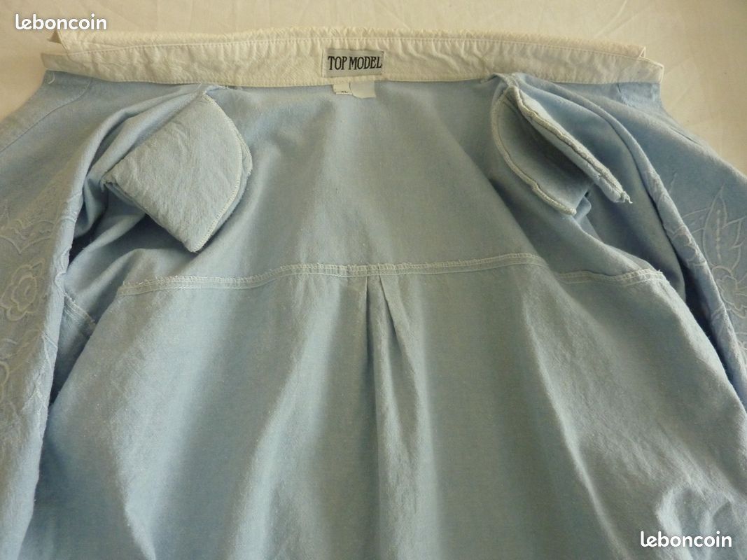 2 OU 1 Chemise jean femme top model xxl 1980 (image 4)