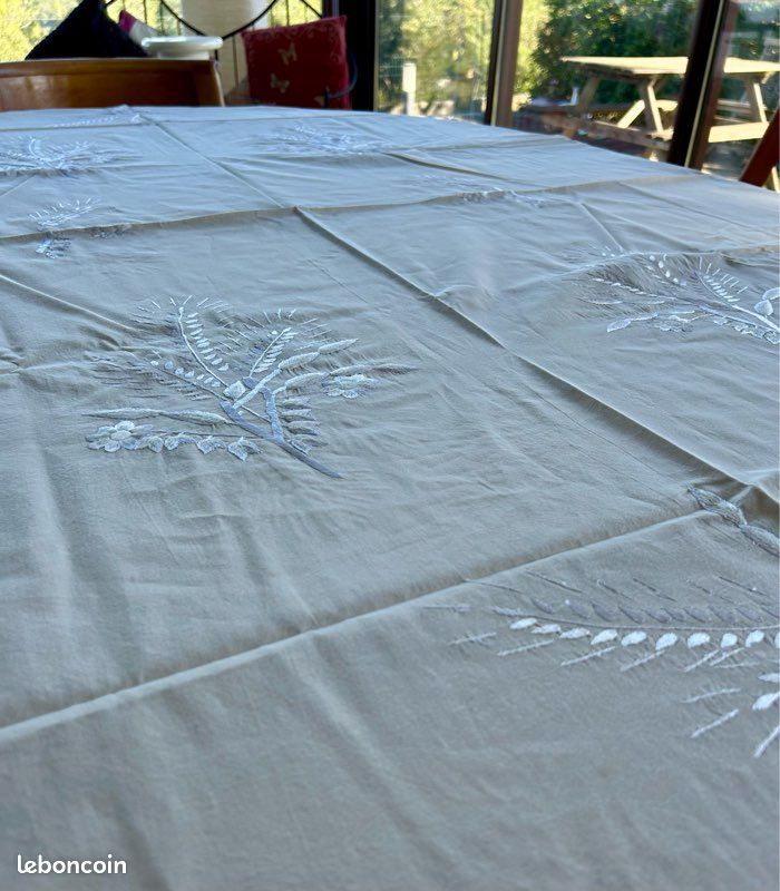 Tissu Coton Mélangé 2m X 0,88m - Coupon Neuf Pour Rideaux, Nappes, Artisanat