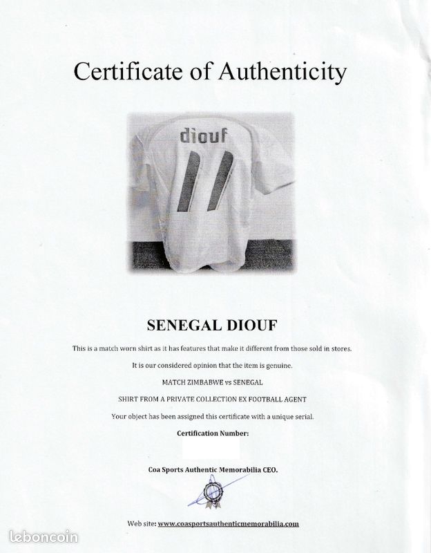 Maillot football vintage porté matchworn Sochaux HOME 2012-2013 2