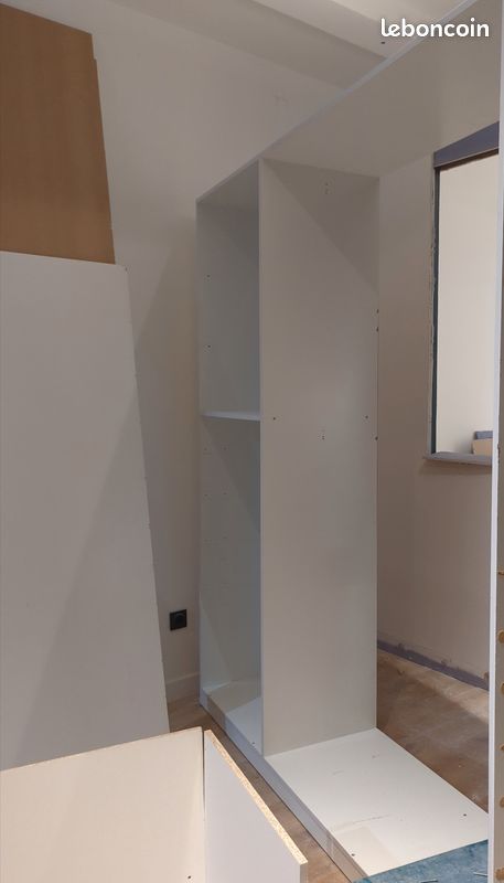 Grand dressing / armoire blanc- portes coulissantes verre opaque - 2m90 x 2m06 (image 3)