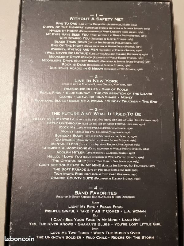 Coffret 4 CD THE DOORS - BOX SET (image 3)