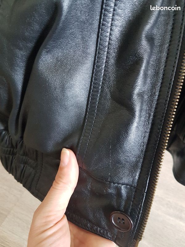 Blouson cuir Vintage (image 9)