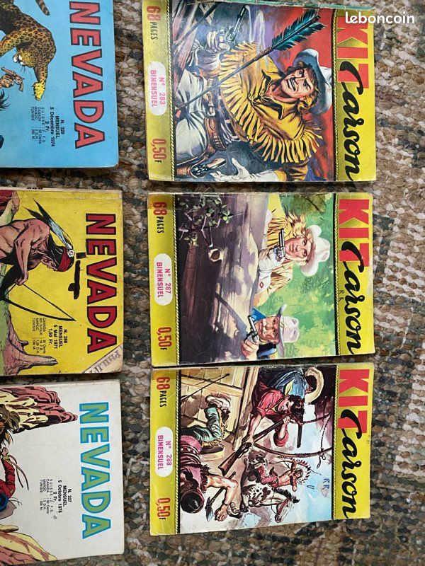 LOT 9 Bd petit format lug Spécial Kiwi nevada 1971 / 74 Kit Carson 60’s western (image 5)