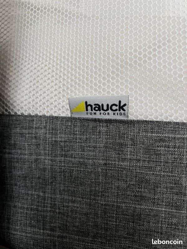 Barrière De Lit Hauck Sleep N Safe Plus XL - Protection Enfant 150x50cm - Gris - Portable Et Pliable