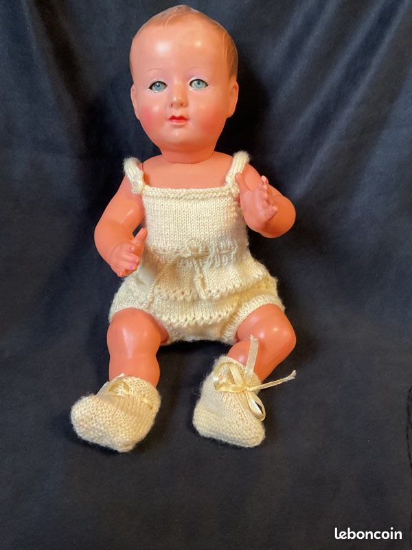 Grand Baigneur Ancien PetitCollin France - Celluloïd - 45cm - Années 1950 - Bon état