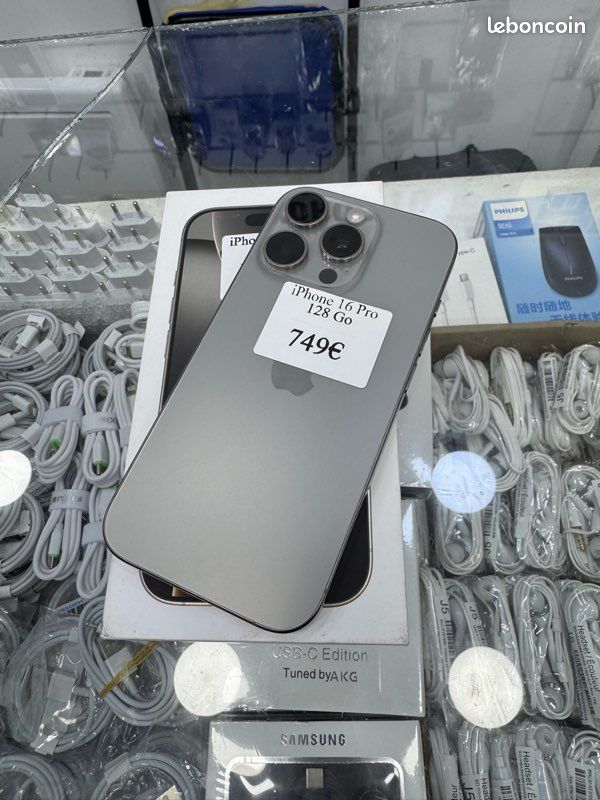 IPhone 16 – 128 Go – Rose – Déballé Mais Neuf – Facture + Boîte + Garantie