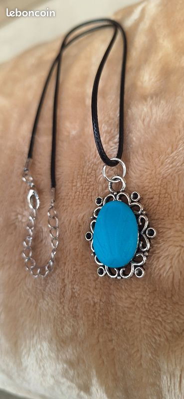 Collier été bleu (image 5)