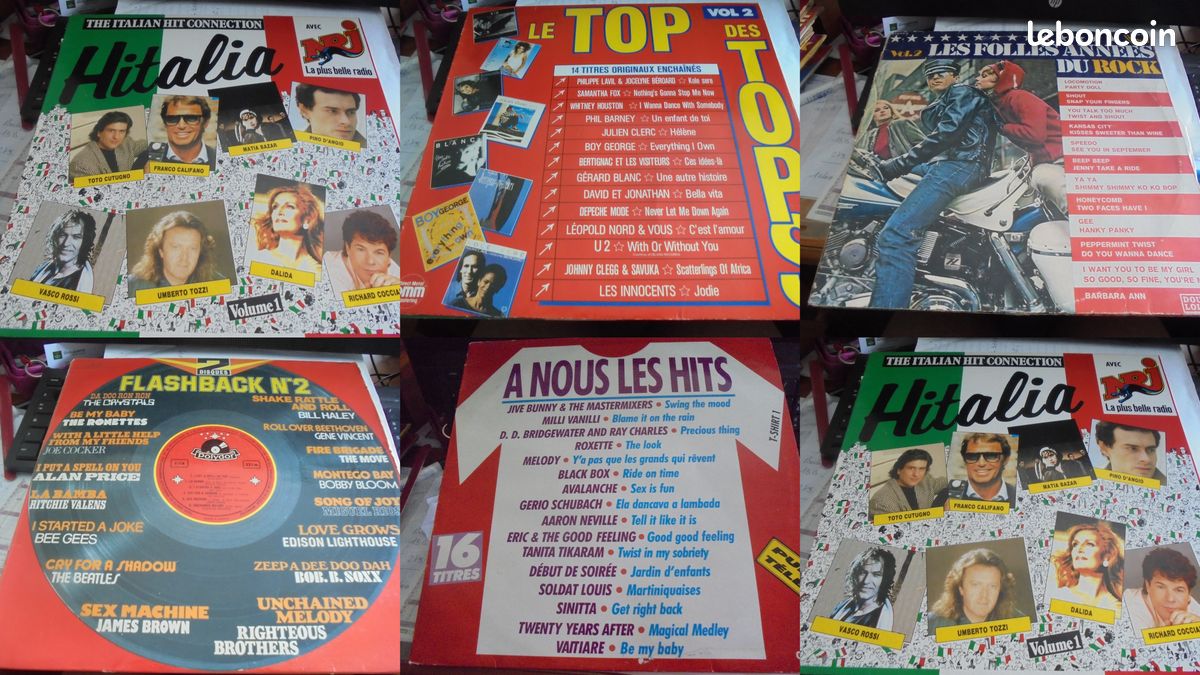 DISQIES vinyle 33 tours top des hits.magazine60. Flashback eurovision 56/81….etc (image 1)