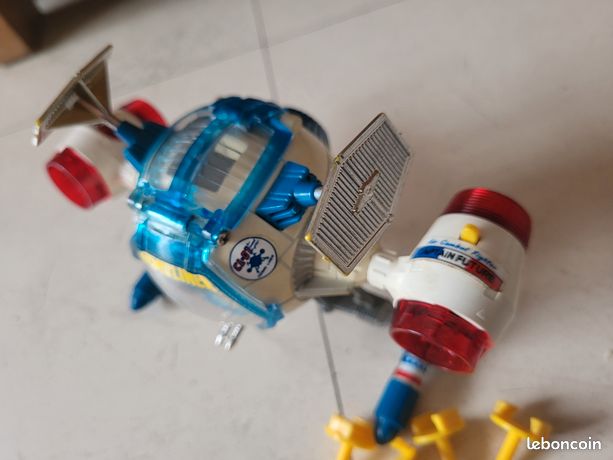 Jouet Capitaine Flam - Cosmolem Mattel - Métal 1980 - Emballage D'origine Ouvert