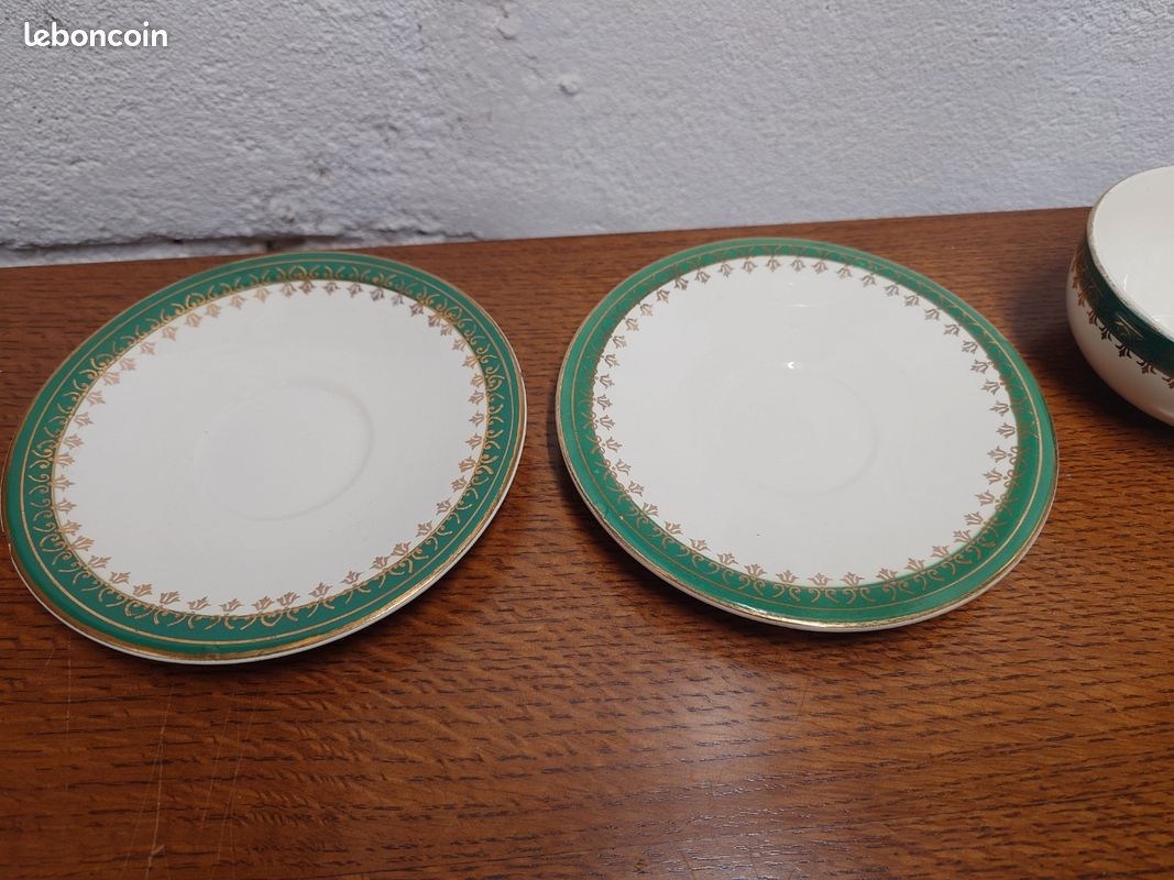 Tasses et soucoupes Sarreguemines France Emery (image 5)