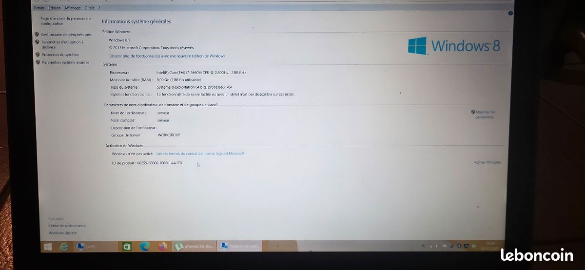 Pc portable dell latitude E6520 (image 9)