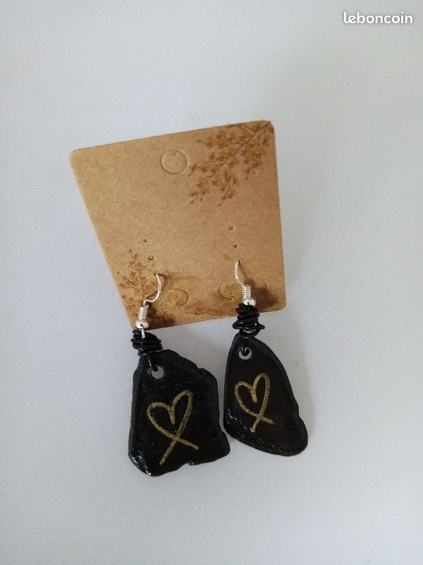🌺Boucles d'oreilles fantaisie création artisanale (image 3)