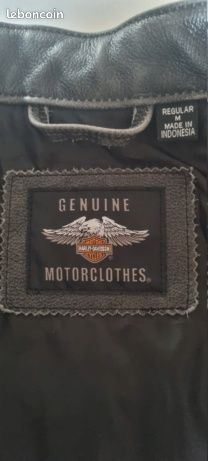 Veste cuir sans manches Harley-Davidson (image 3)