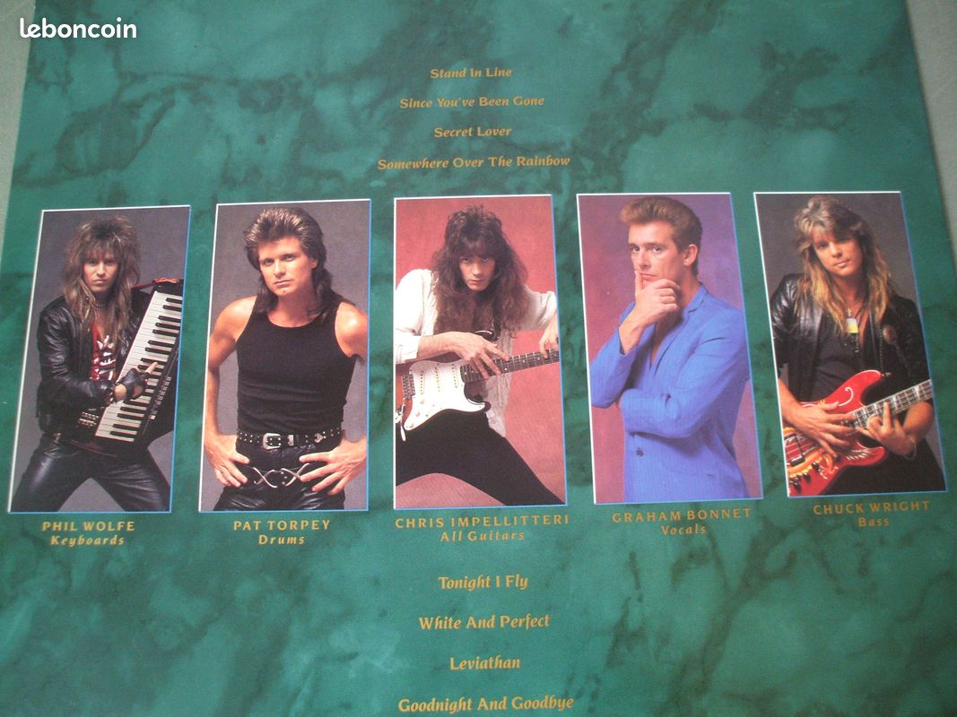 à saisir.......RARE ALBUM LP vinyle 33t de........" IMPELLITTERI "....STAND in LINE...HARD-ROCK/HEAVY/METAL....import US...1988...top état (image 9)