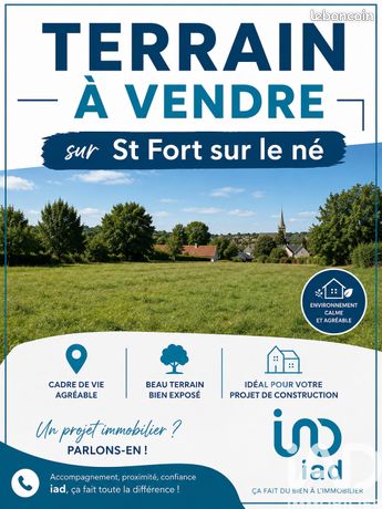 Terrain 560 m² Saint-Fort-sur-le-Né