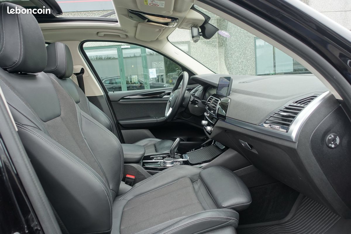 X3 X-Drive 30ea Hybride Rechargeable X-Line BVA 292ch Live cockpit/Toit ouvrant/Cuir sport chauffant/Grd Gps Europe/Caméra/Carplay/Pack ambiance/Hayon électrique/LED/1*Main/Garantie 12 mois (image 5)