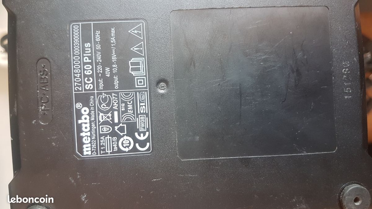 Chargeur et batterie metabo (image 3)