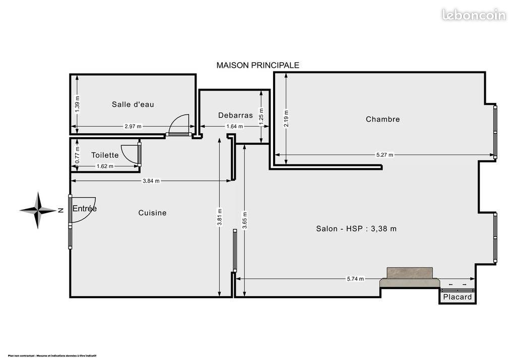 Appartement 2 pièces 50 m² - Bordeaux 33000 (image principale 5)