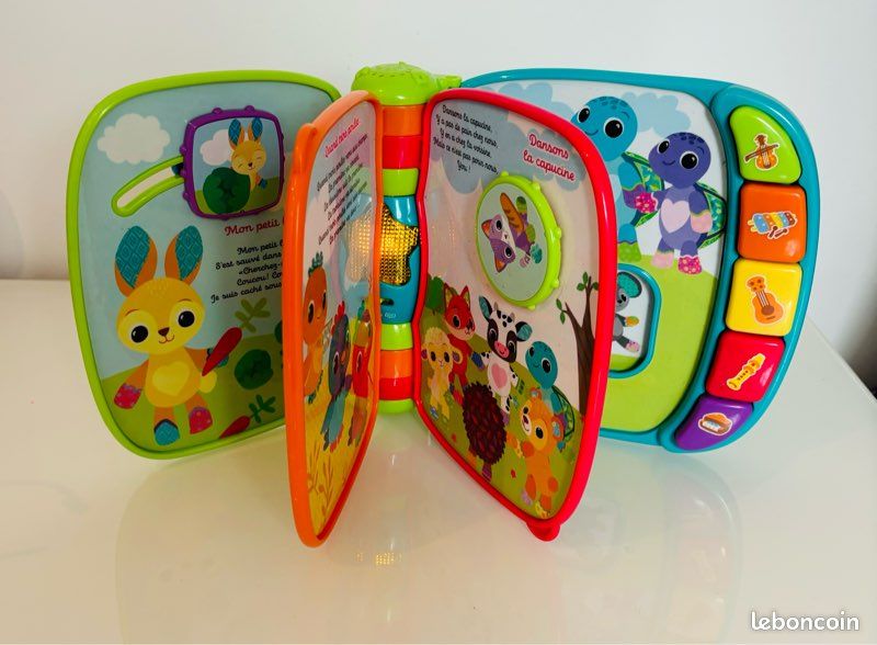 Vtech super livre enchanté des baby loulous 6-36 mois +50 chansons mélodies sons et phrases 6 comptines livre interactif parlant musical éducatif instruments de musique couleurs lot SOP77 (image 7)