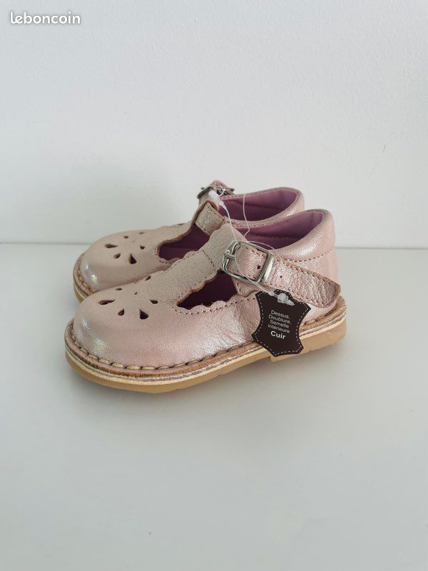 Salomé cuir taille 20 rose brillante (image 1)