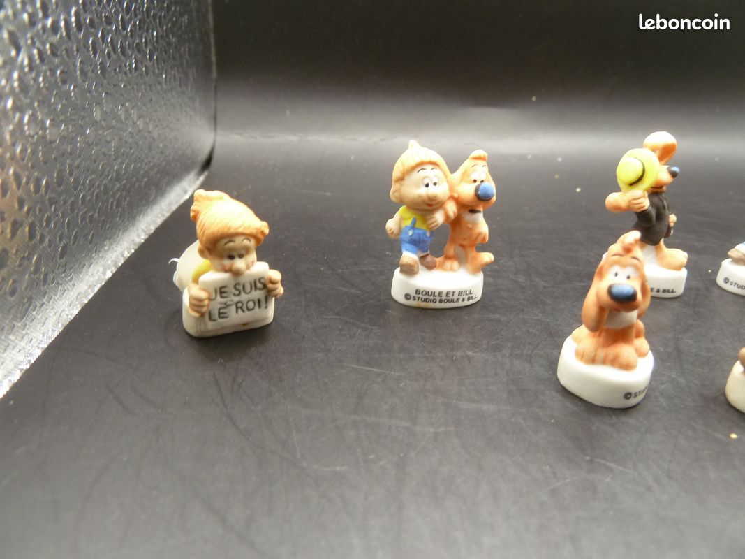 Lot de 9 feves boule et bill mates - ref perso d8 (image 2)