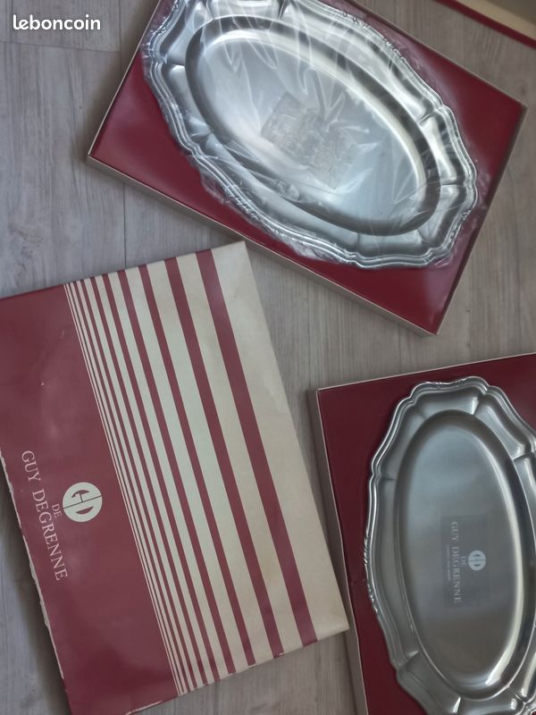 Plat De Service Guy Degrenne 5 Compartiments - Inox Argenté, Occasion