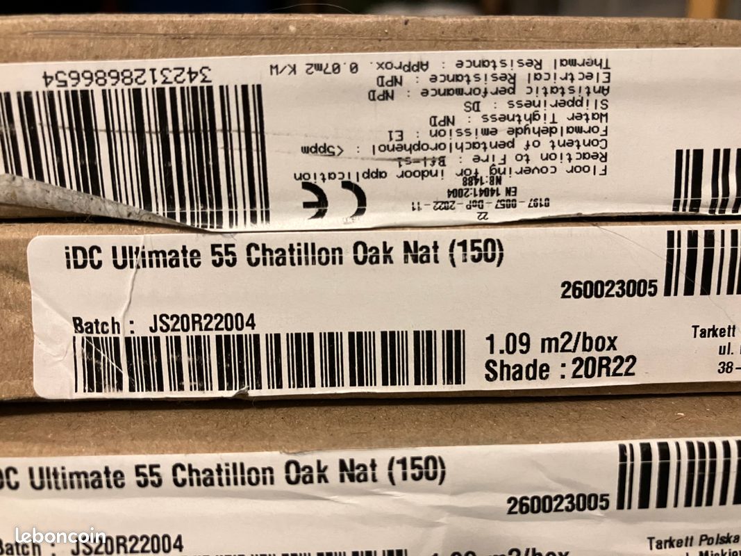 Lot de 5 Paquets de lames vynile Tarkett Chatillon Oak Natural (image 2)